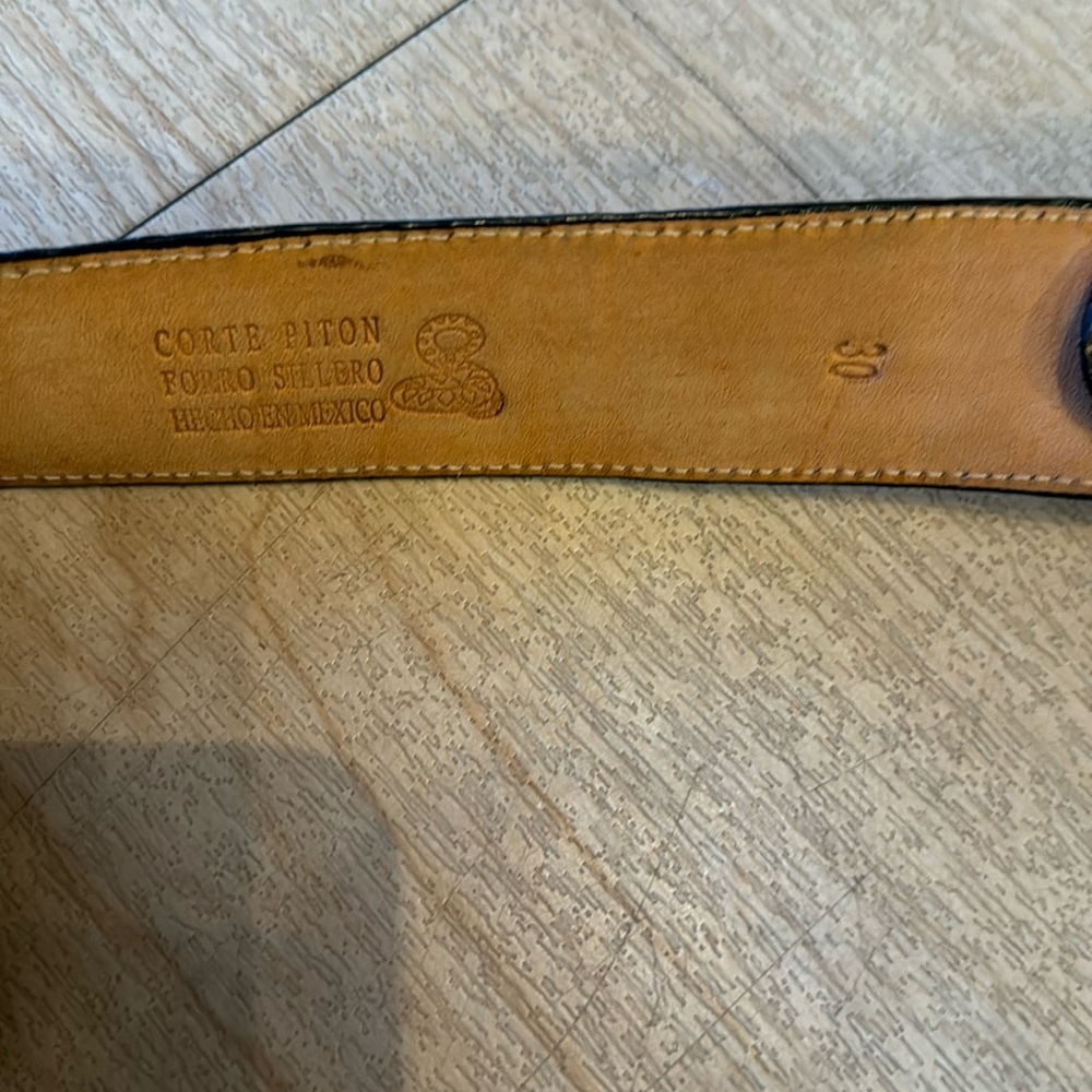Python Leather belt - Picture 2 of 3